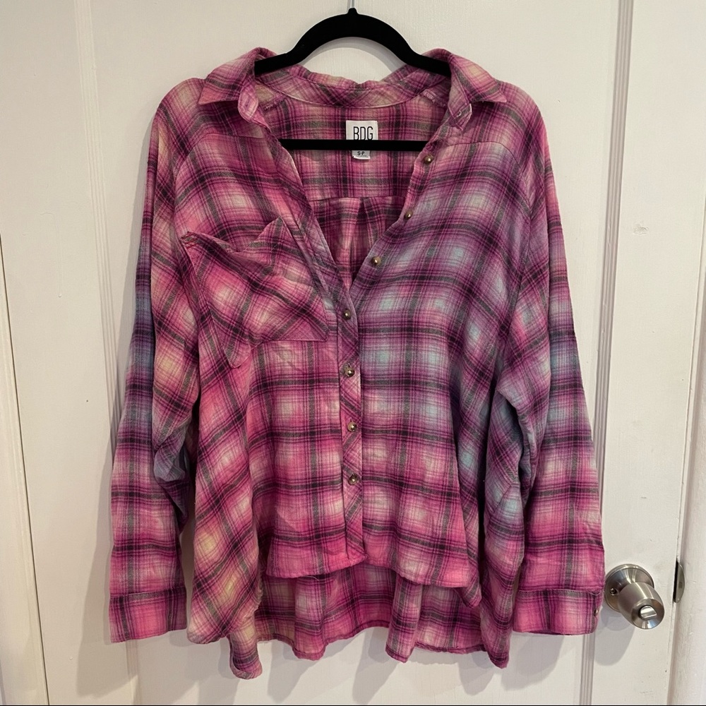 BDG Pink/Blue Flannel